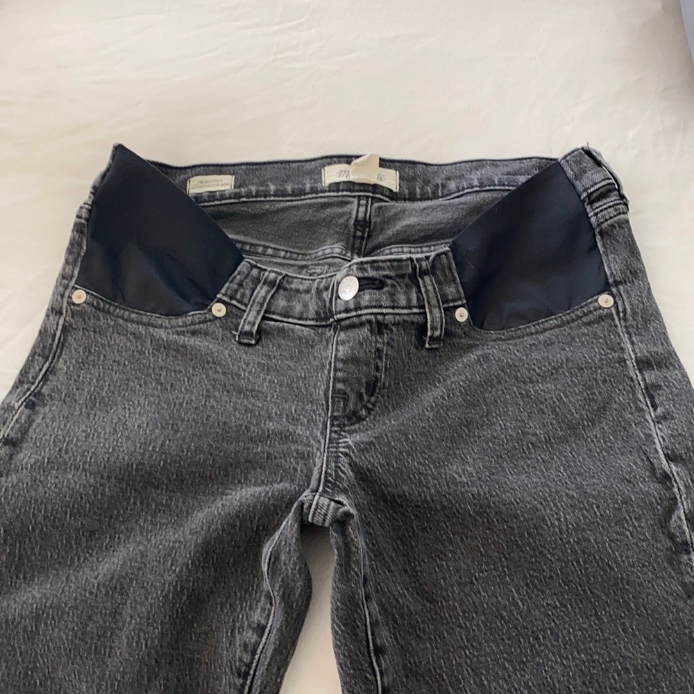 Madewell straight leg side-panel maternity jeans